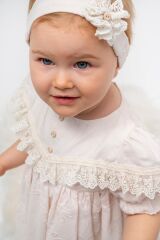 NOYNOY KIZ FİSTOLU BANDANALI ELBİSE