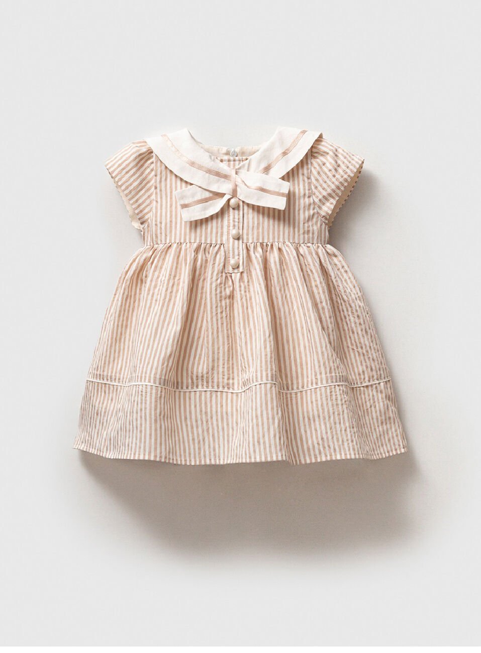 NOYNOY KIZ VİSKON YAKA ELBİSE