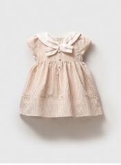 NOYNOY KIZ VİSKON YAKA ELBİSE