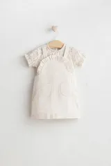 KIZ FLOWERY SALOPET ELBİSE