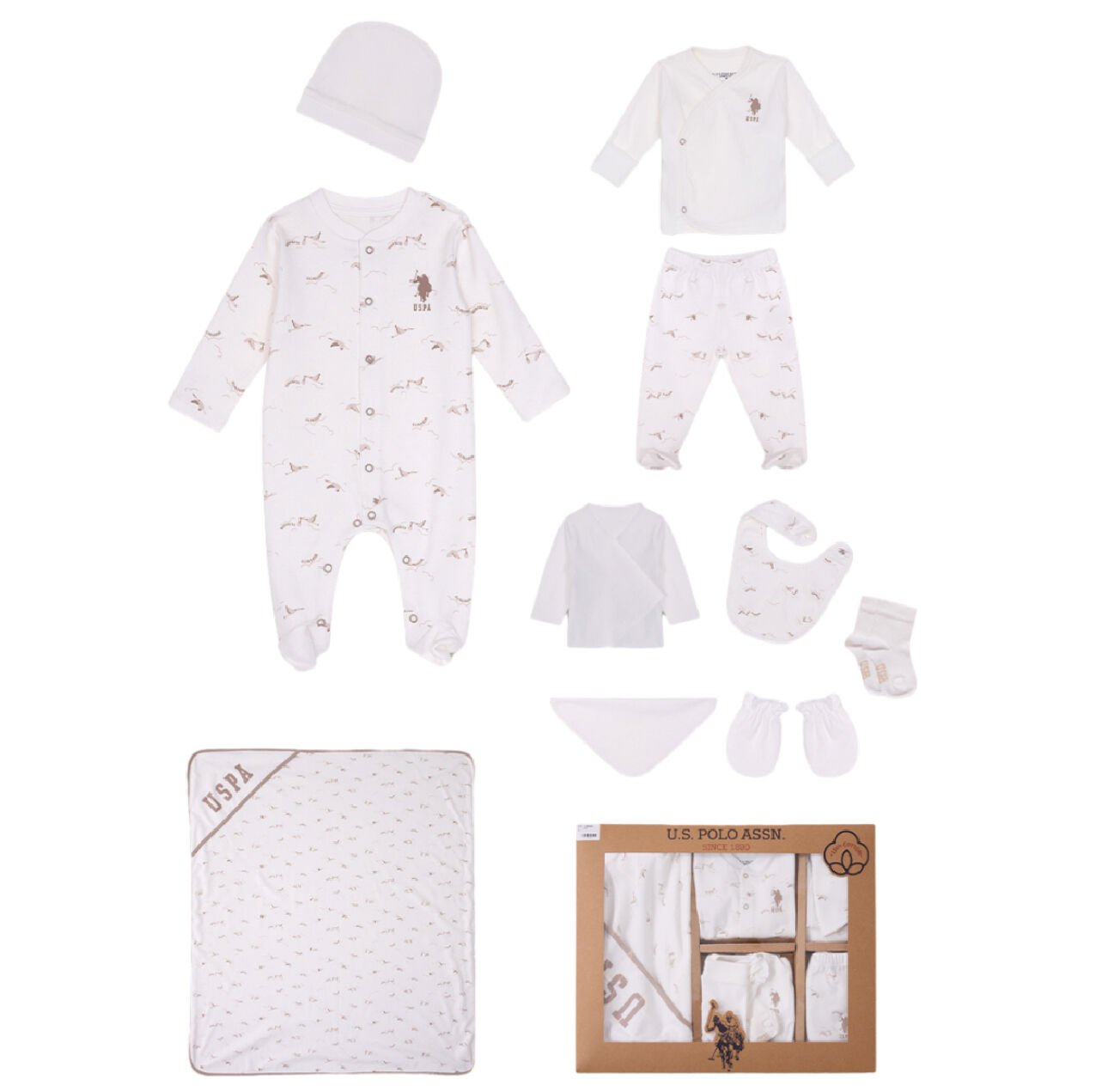 U.S. POLO ASSN ERKEK 10LU SET HASTANE ÇIKIŞI