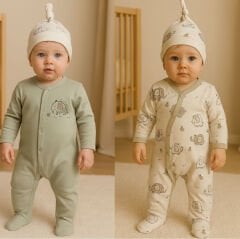 MİNİSSE ERKEK FİL BASKILI 2 Lİ TULUM