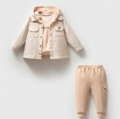 NOYNOY  KAPÜŞONLU CEKETLİ TAKIM