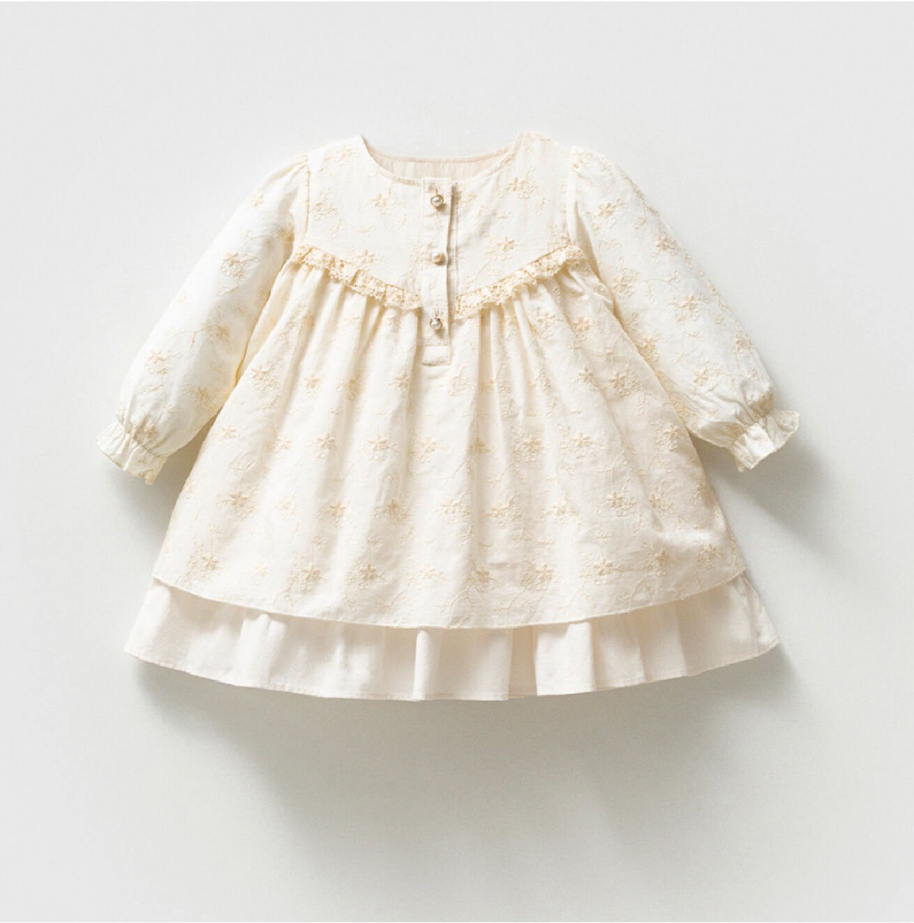 NOYNOY KIZ BRODELİ KOPANAKİLİ ELBİSE