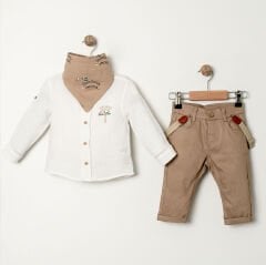 COCOSİSS ERKEK MÜSLİN GÖMLEKLİ TAKIM