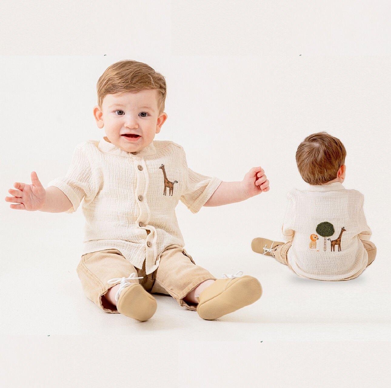 COCOSISS GIRAFFE MÜSLİN TAKIM